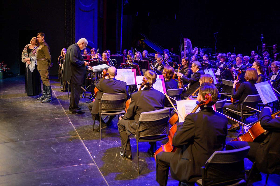 Концертно-сценическая версия оперы о Великой Отечественной войне «Зори здесь тихие» в исполнении Госкапеллы России, 28 Апреля 2025г. — фото 12